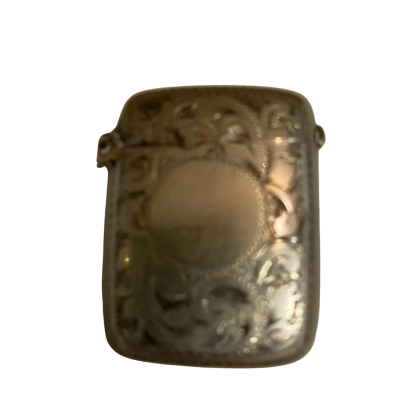 Antique Silver Vesta Case (Match Safe)