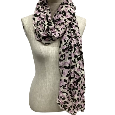 Piper One Size Scarf Animal print / Black  / Purple 