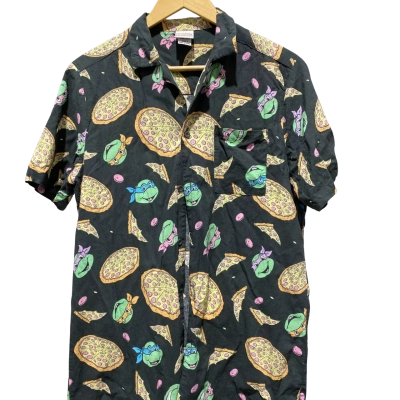 Nickelodeon Teenage Mutant Ninja Turtle Mens  Size S Short Sleeve Shirt Black  / Multicoloured 