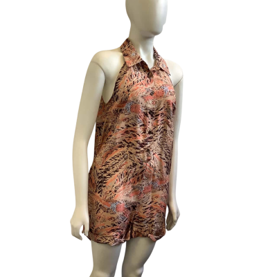 Zimmermann Womens  AUS Size 12 Sleeveless Silk Playsuit Multicoloured