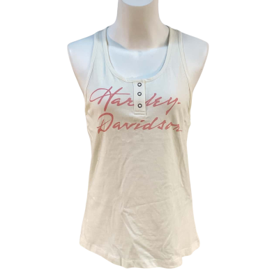 Harley Davidson Womens Size M Tank Top White BNWT