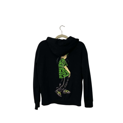 Billie Eilish Size 14 Black  / Green hoodie