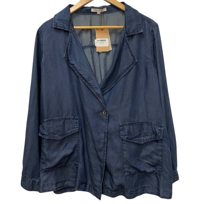 Label of Love Denim Belted Shirt Jacket Size XL