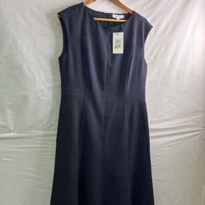 Preview Womens  Size 16 Midi Dress Black  / Blue 