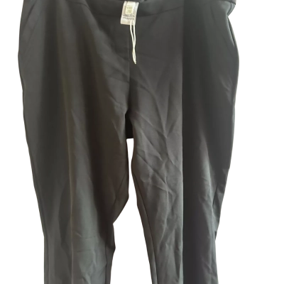  Women's  Size 20 Straight Leg Pants Black  