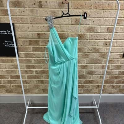Bariano Womens teal formal dress Size 14 