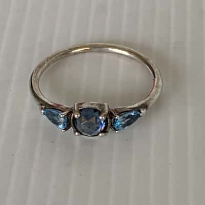 Genuine Pandora "Patterns of Frost" Sterling Silver Ring - Size 58 (Q-R)