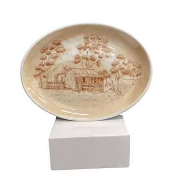Churchill “Old Cottage” Roland’s Planes Oval Plate