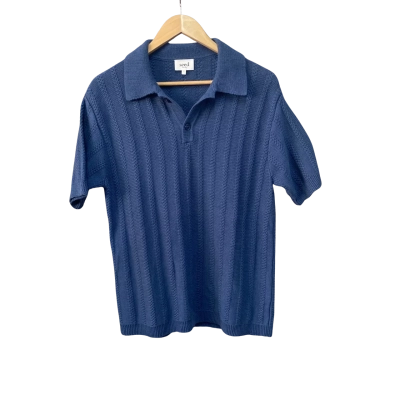 Seed Heritage Mens  Size S Short Sleeve Shirt Blue 