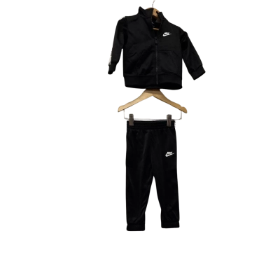Nike Kids  Size 12-18m Black  / White  track suit 