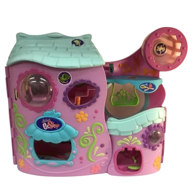 Vintage Littlest Pet Shop Tail Waggin Fitness Club Play Set 2007