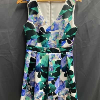 Portmans Womens Size 10 Blue/Green Floral Dress