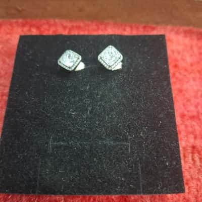  Womens Earrings silver CZ