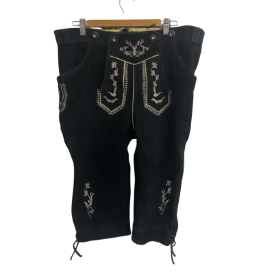 Vintage Traditional Almwerk German Lederhosen Shorts