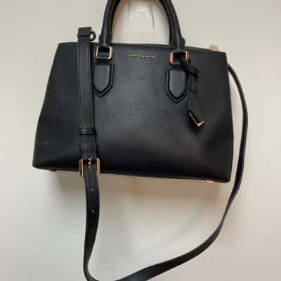 Charles & Keith Womens Black  handbag