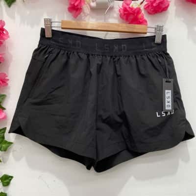 LSKD Womens Competition Performance Shorts Size S Black  