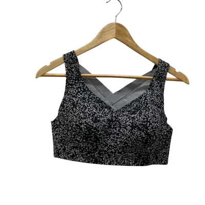 Lululemon Womens  Size C36/C80 Bra Black  / Pattern / White 