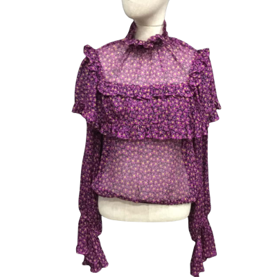 Scanlan Theodore  Size S Long Sleeve Top Purple 