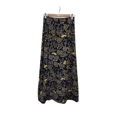 Thief & Bandit Botanical and Cat Print Skirt