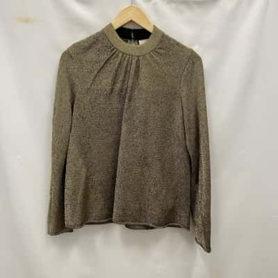 Sass & Bide Women's Size XS Jumper/Knit Style Top Gold 