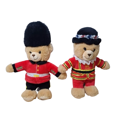 Keel Toys London Souvenir Plush Teddies - set of 2