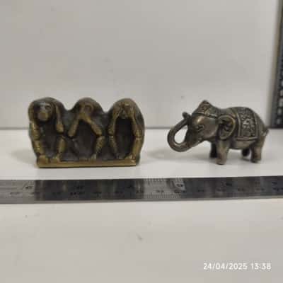 Duo Animal Figurines Metallic 