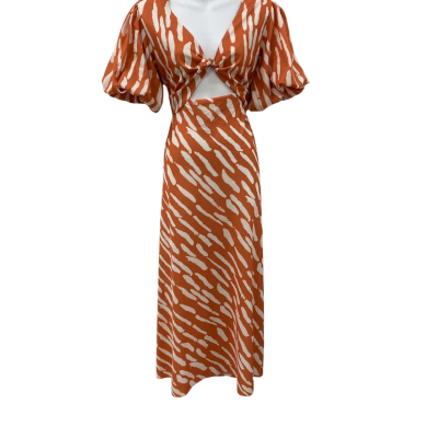 Pink Diamond Womens  Size 12 Maxi Dress Burnt Orange 