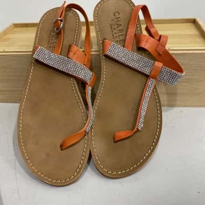 Charles Cooper Womens  Size 39 Orange / Silver 