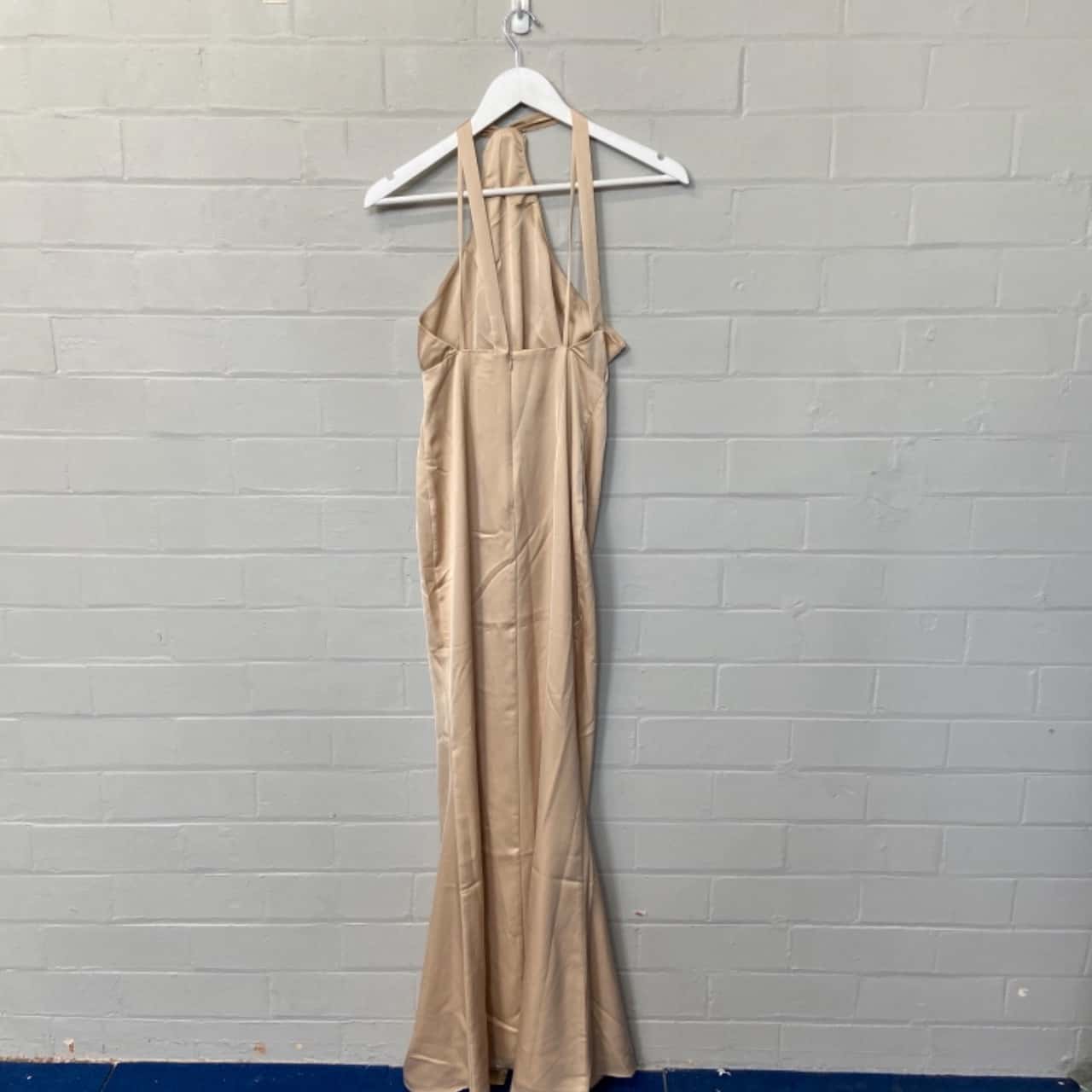 romance formal dress gold Zapakasa Women Metallic Satin Gold Prom Dress with Slit A Line Pleated V  Neck Long Formal Dress