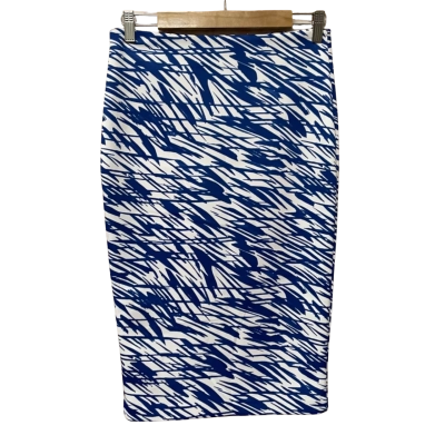 BNWT Basque Womens Size 8 Skirt Blue / White 