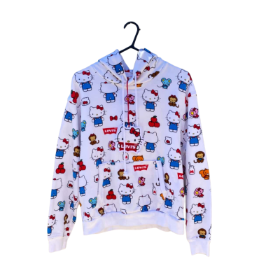Unisex Levi's / Sanrio Size XS Hello Kitty Hoodie Pattern / Red / White / Blue