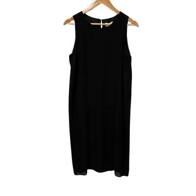 Witchery Black  Longline Split Sleeveless Top Size 10