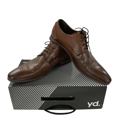 Yd. Mens Leather Size 10 Dress Shoes Brown 
