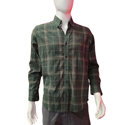  Mens Tommy Hilfiger(Brooks Brothers) Size M Checked / Green Slim Fit Shirt