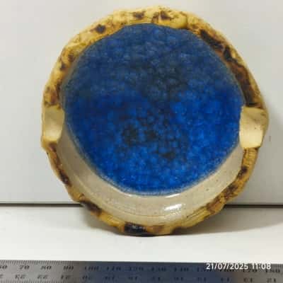 Handmade Earthy Ash Tray Signed 
