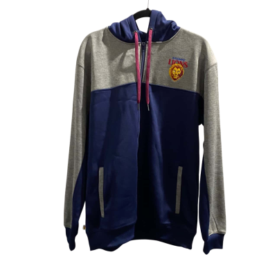 BNWT AFL Mens  Size L Hood Jacket Grey / Navy Blue 