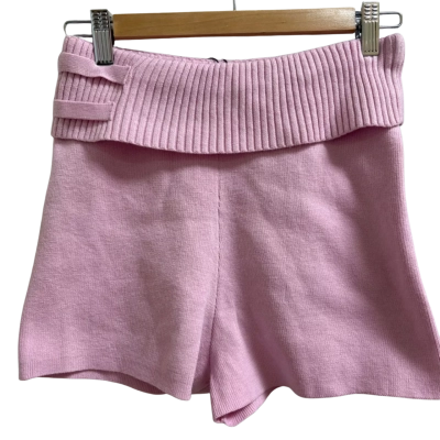 BNWT Princess Polly pink Jhett knit shorts
