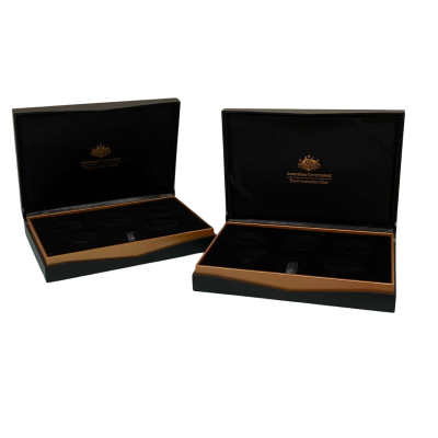 Royal Australian Mint Coin Collection Boxes x 2