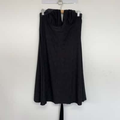 Powerhouse M&F Black Halter Neck Mini Dress  Size 14   