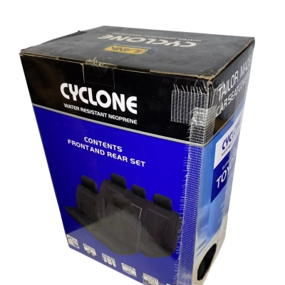 Cyclone Front and Rear Car Seat Covers Set 