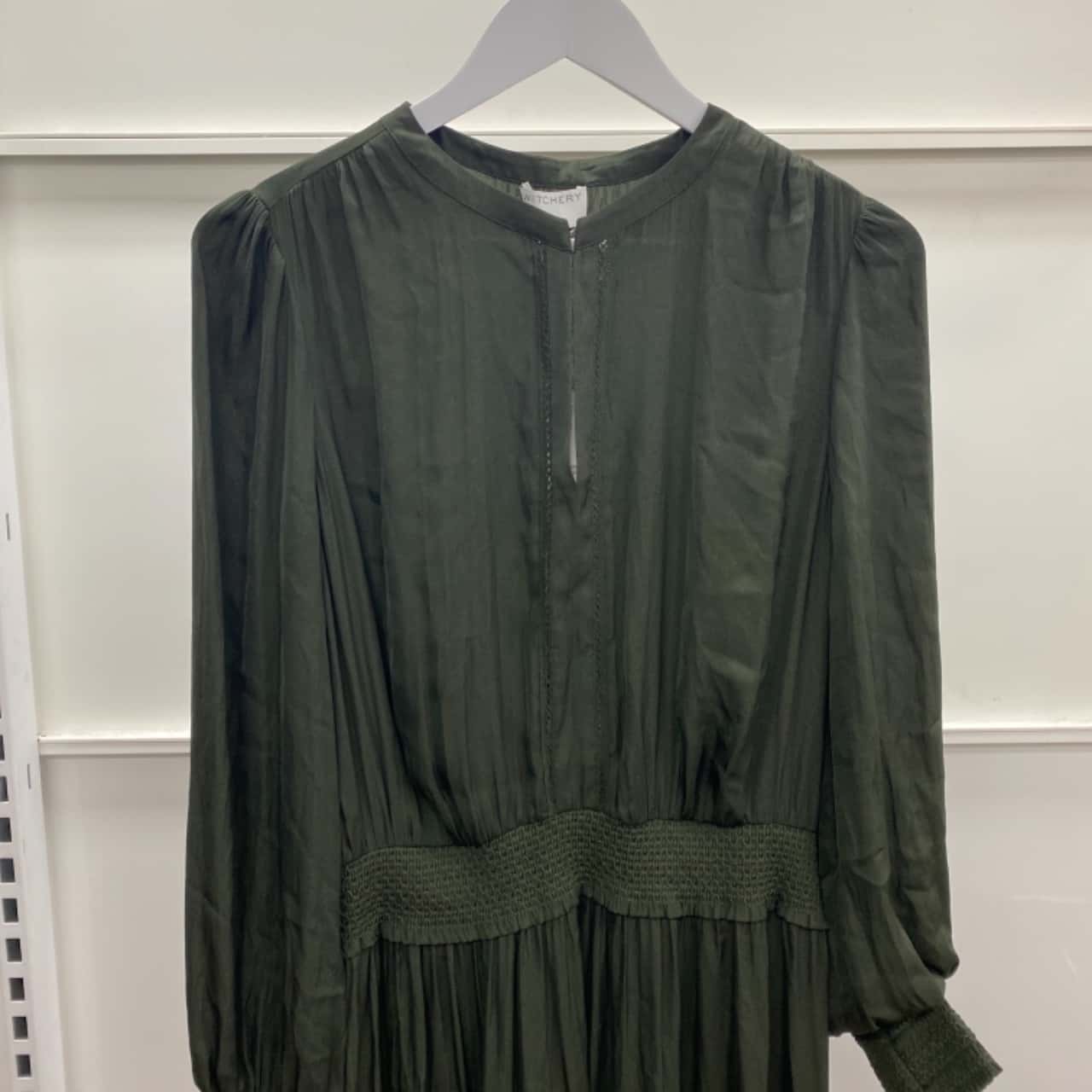 slim fit dress slacks Pre-loved Witchery Green Maxi-Dress – GrandDays main image 0