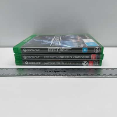 Xbox One Game Bundle (3 titles: Star Wars Battlefront II, Call of Duty Modern Warfare, Assassin's Creed Origins)