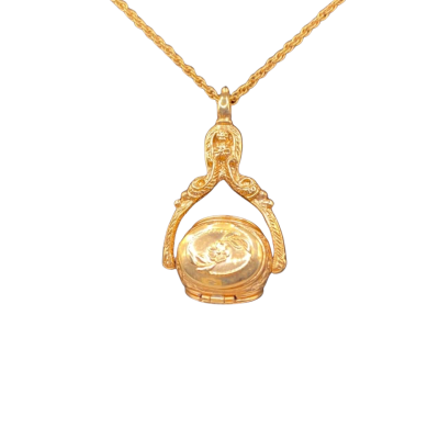  1928 Jewellery Co.  Gold toned ‘spinner’ locket