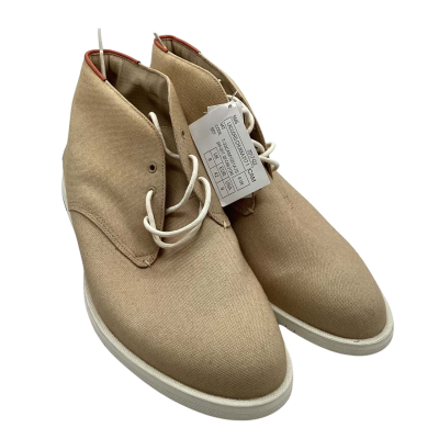 BNWT Lacoste Mens Laccord Chukka 217 Boot, Light Brown canvas upper, Size UK 8(EUR24; USA9)