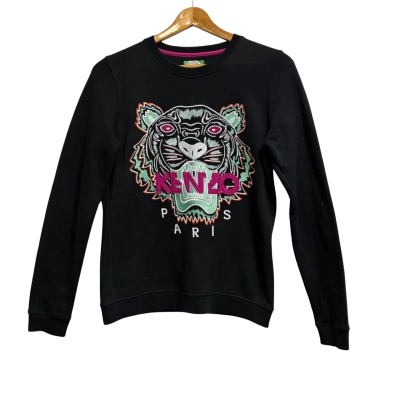 Kenzo Paris Men’s Jungle Tiger Black Crewneck