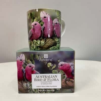 Ashdene Australian Galah & Eucalyptus Bone China Mug 300mL