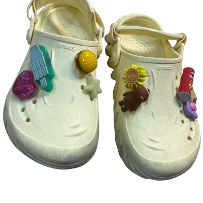 Kid Size 2 Crocs Echo Clogs  Desert Grass