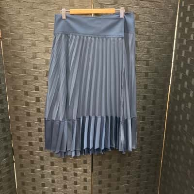 Reiss Womens  Size 14 Pleated Skirt Navy Blue 