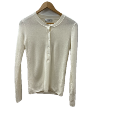 Henne Womens  Size M Cream long sleeve top 