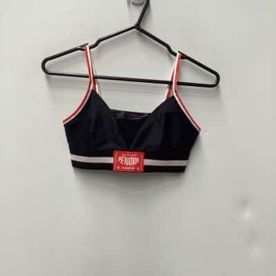 P.E Nation Womens  Sports Bra Black Size S